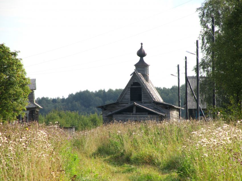 Часовня Георгия Победоносца, Кириллово (Каргопольский район, Архангельская область). фасады, вид с запада