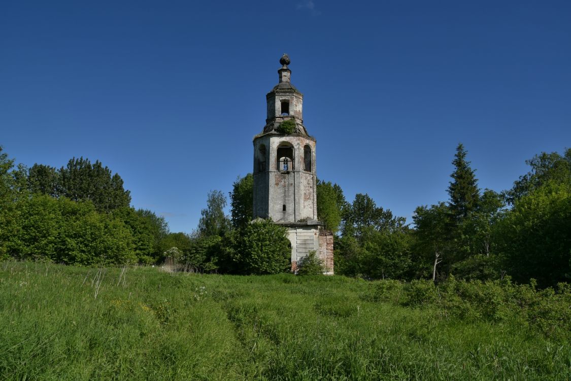 Церковь Рождества Пресвятой Богородицы, Сынково (Галичский район, Костромская область). общий вид в ландшафте, Общий вид с запада