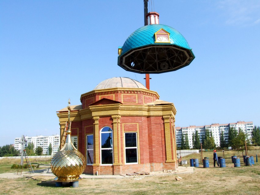 Церковь Феодора Ушакова, Волгодонск (Волгодонской район и г. Волгодонск, Ростовская область). общий вид в ландшафте