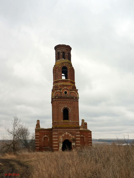 Гремячее. Церковь Николая Чудотворца. общий вид в ландшафте