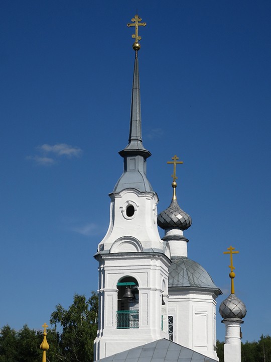 Церковь Воздвижения Креста Господня, Нерехта (Нерехтский район, Костромская область). архитектурные детали, Колокольня церкви Воздвижения Креста Господня.