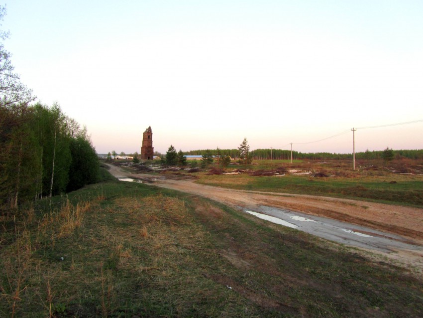 Церковь Благовещения Пресвятой Богородицы, Бельское (Спасский район, Рязанская область). дополнительная информация, вид с запада