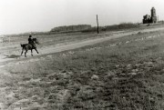 Церковь Благовещения Пресвятой Богородицы, Вид на церковь со стороны погоста. Использовалась под хранение зерна.<br>, Бельское, Спасский район, Рязанская область