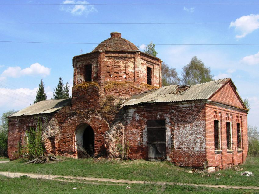 Церковь Николая Чудотворца, Веретье (Спасский район, Рязанская область). фасады, вид с юго-запада
