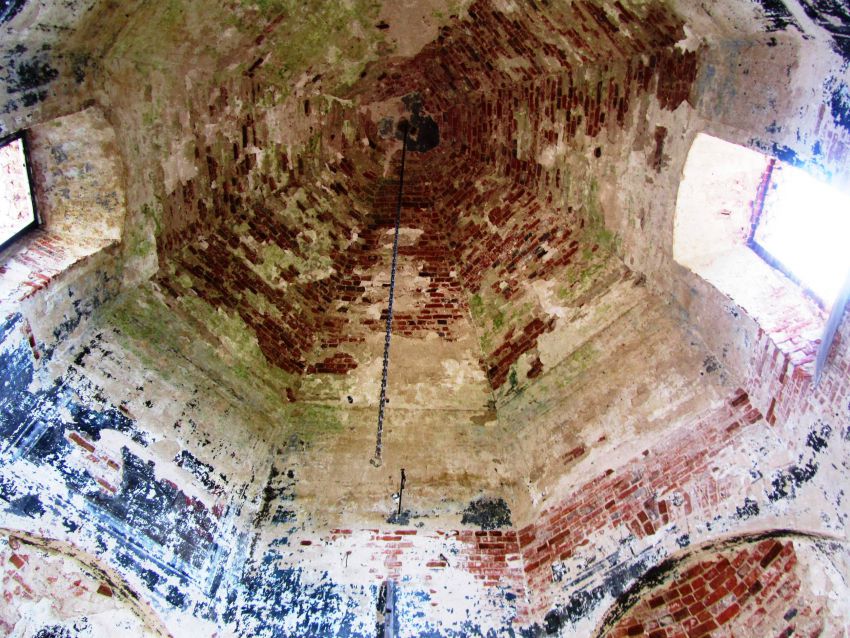 Церковь Николая Чудотворца, Веретье (Спасский район, Рязанская область). интерьер и убранство, свод основного объема
