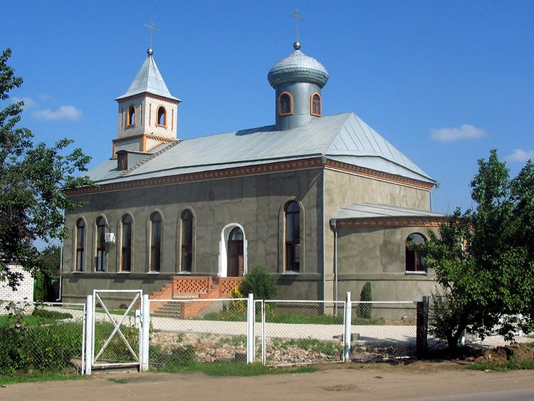 Краснослободск. Церковь Николая Чудотворца. общий вид в ландшафте