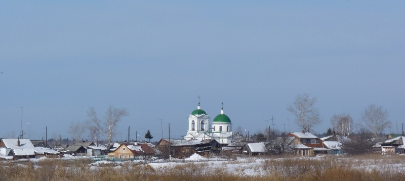 Церковь Покрова Пресвятой Богородицы, Шила (Сухобузимский район, Красноярский край). общий вид в ландшафте