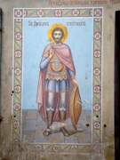 Церковь Николая Чудотворца, Святой великомученик Феодор Стратилат, фреска<br>, Злынка, Злынковский район, Брянская область