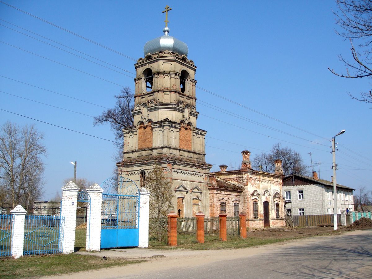 Церковь Николая Чудотворца, Злынка (Злынковский район, Брянская область). общий вид в ландшафте, Вид с юго-запада