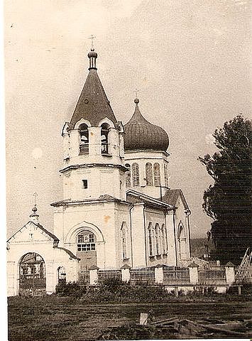 Спас-Барда. Церковь Спаса Нерукотворного Образа. архивная фотография, Старинное фото из частного архива