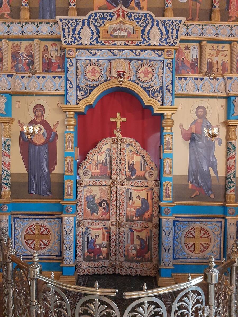 Марфо-Мариинский монастырь. Успенско-Никольский собор, Белгород (Белгород, город, Белгородская область). интерьер и убранство, Царские врата придельного иконостаса