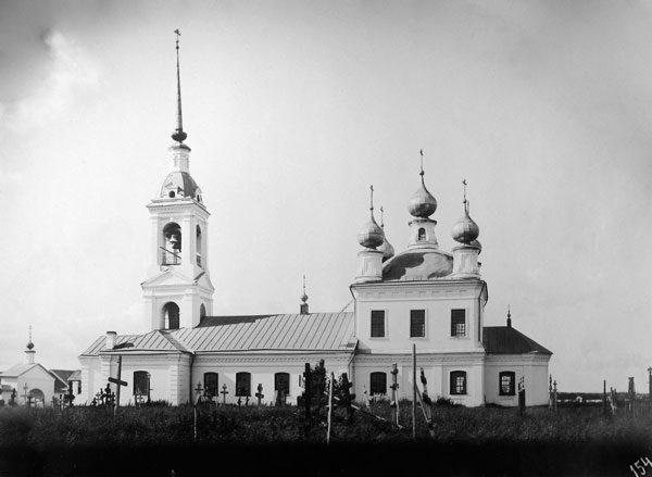 Церковь Благовещения Пресвятой Богородицы, Унорож (Галичский район, Костромская область). архивная фотография,  Фото С.А.Орлова нач. XX в. Фотоархив ИИМК РАН. http://www.old-churches.ru/ga_100.htm