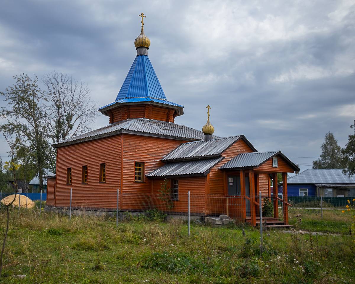 Вид с северо-запада, фасады. Церковь Введения во храм Пресвятой Богородицы, Подпорожье (Пудожский район, Республика Карелия)