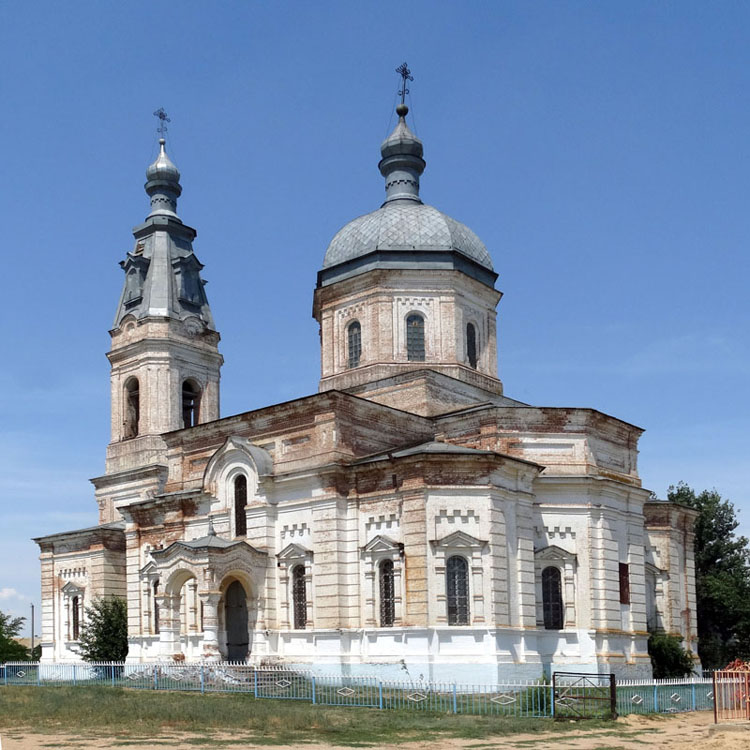 Солёное Займище. Церковь Покрова Пресвятой Богородицы. фасады