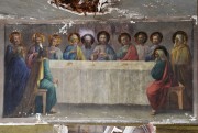 Церковь Покрова Пресвятой Богородицы, Фрагмент храмовой живописи в алтаре: Тайная вечеря<br>, Худяково, Городецкий район, Нижегородская область