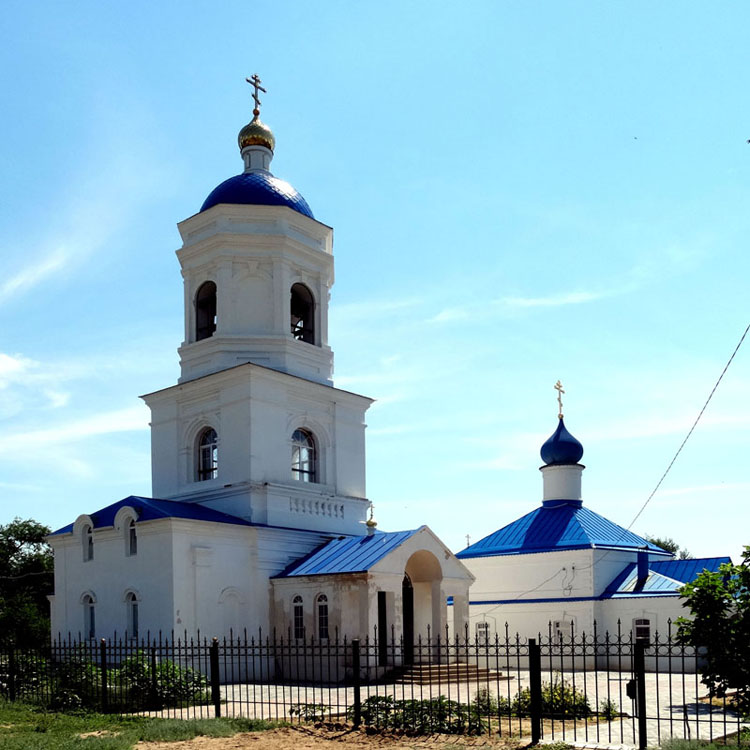 Церковь Донской иконы Божией Матери (новая), Грачи (Енотаевский район, Астраханская область). фасады