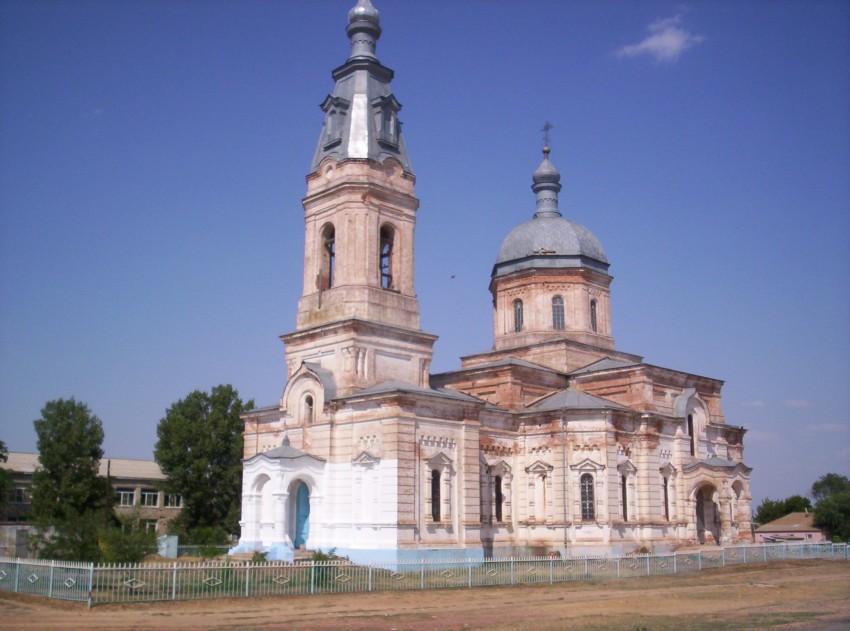 Солёное Займище. Церковь Покрова Пресвятой Богородицы. фасады