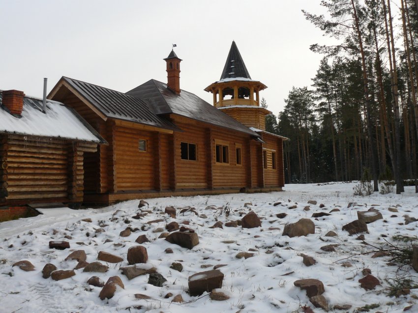 Тогашево. Богородице-Сергиева пустынь. общий вид в ландшафте