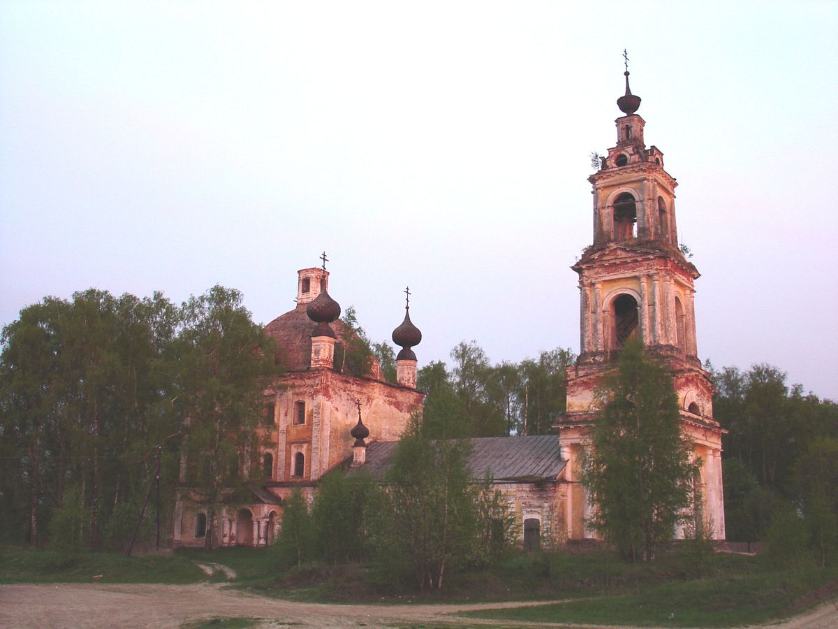 Церковь Спаса Преображения, Никола-Высока (Весьегонский район, Тверская область). фасады