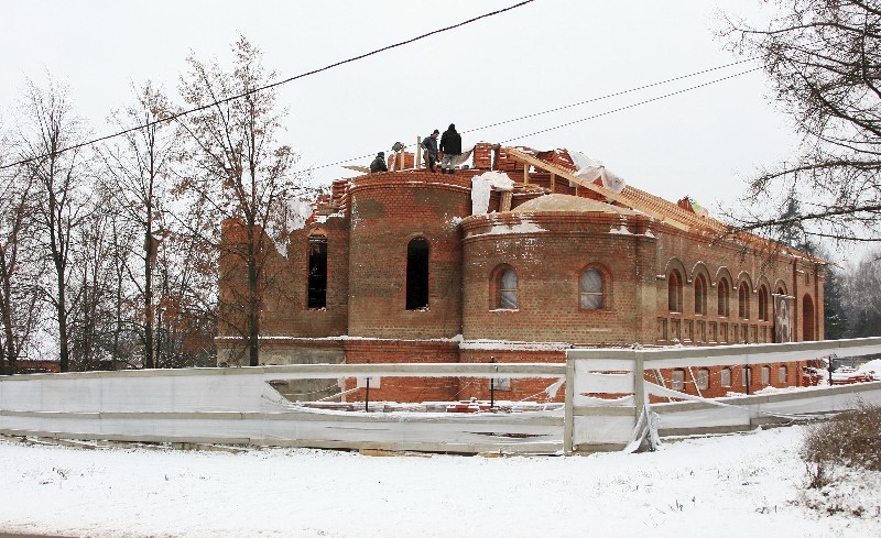 Никулино. Церковь Николая Чудотворца. документальные фотографии, Наш храм растет и строится