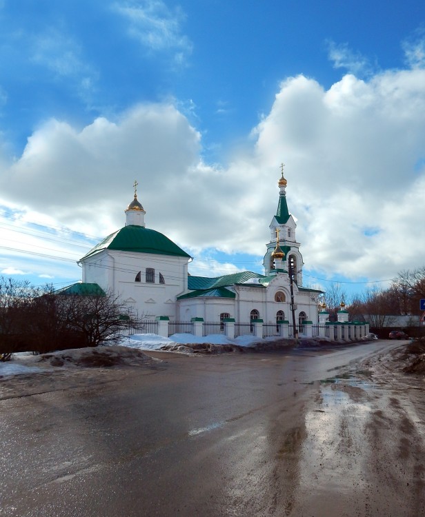 Церковь Рождества Христова, Звенигород (Одинцовский городской округ и ЗАТО Власиха, Краснознаменск, Московская область). общий вид в ландшафте