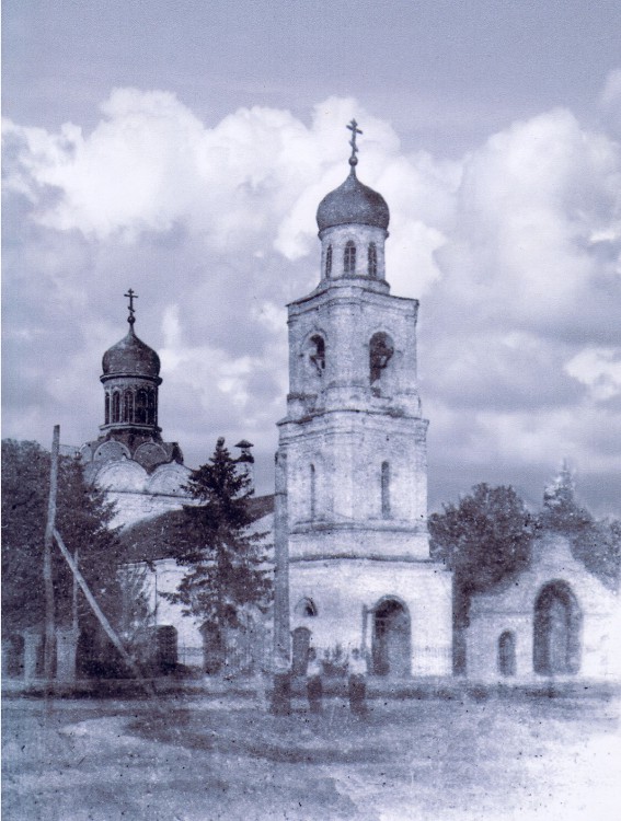 Церковь Николая Чудотворца, Стремилово (Чеховский городской округ, Московская область). архивная фотография, Никольская церковь. Построена в 1886 г. утрачены: колокольня в 1941 г., храм в 1960-х гг. Фото со сайта: http://chehov-blago.ru/publ/8-1-0-40