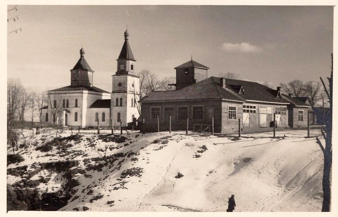 Фото 1943 г. с аукциона e-bay.de, архивная фотография. Церковь Николая Чудотворца, Логойск (Логойский район, Беларусь, Минская область)