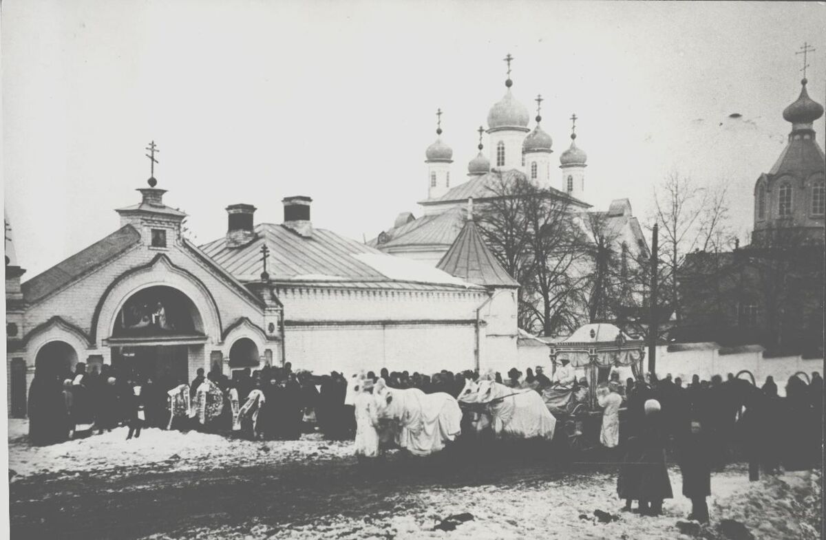 Благовещенский женский монастырь, Уфа (Уфа, город, Республика Башкортостан). архивная фотография, Источник: сайт pomnim.me, фотография ошибочно фигурирует как снимок Преображенской церкви на Сретенском кладбище