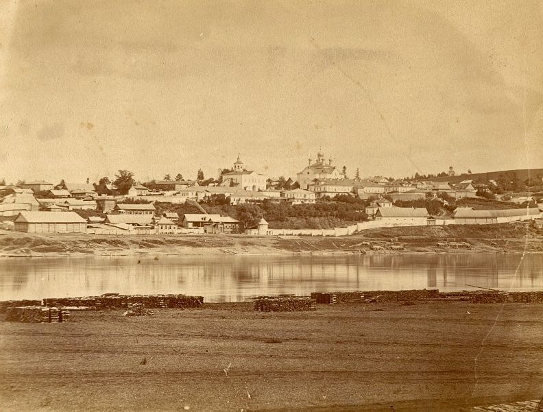 Благовещенский женский монастырь, Уфа (Уфа, город, Республика Башкортостан). архивная фотография, Благовещенский монастырь в кон. ХIХ века. Фото Из книги П. Егорова 