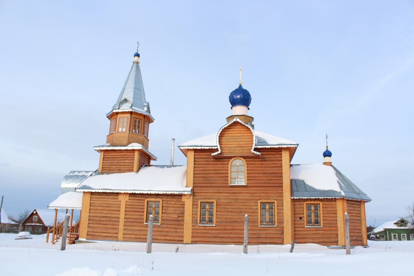 Никульское (Бужаниновского с/о). Церковь Покрова Пресвятой Богородицы. фасады, Вид с юга