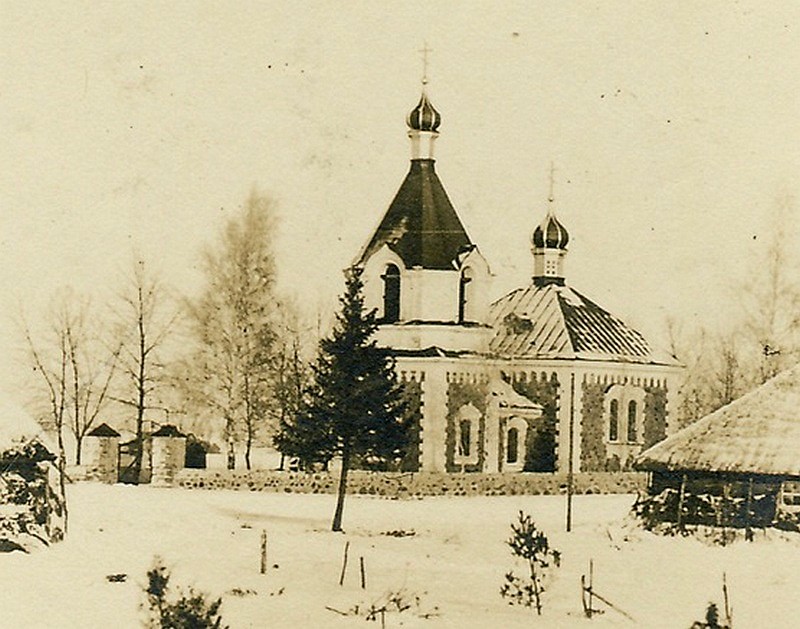 Церковь Покрова Пресвятой Богородицы, Мыто (Лидский район, Беларусь, Гродненская область). архивная фотография, 1914 и 1918 год фото с сайта http://globus.tut.by/
