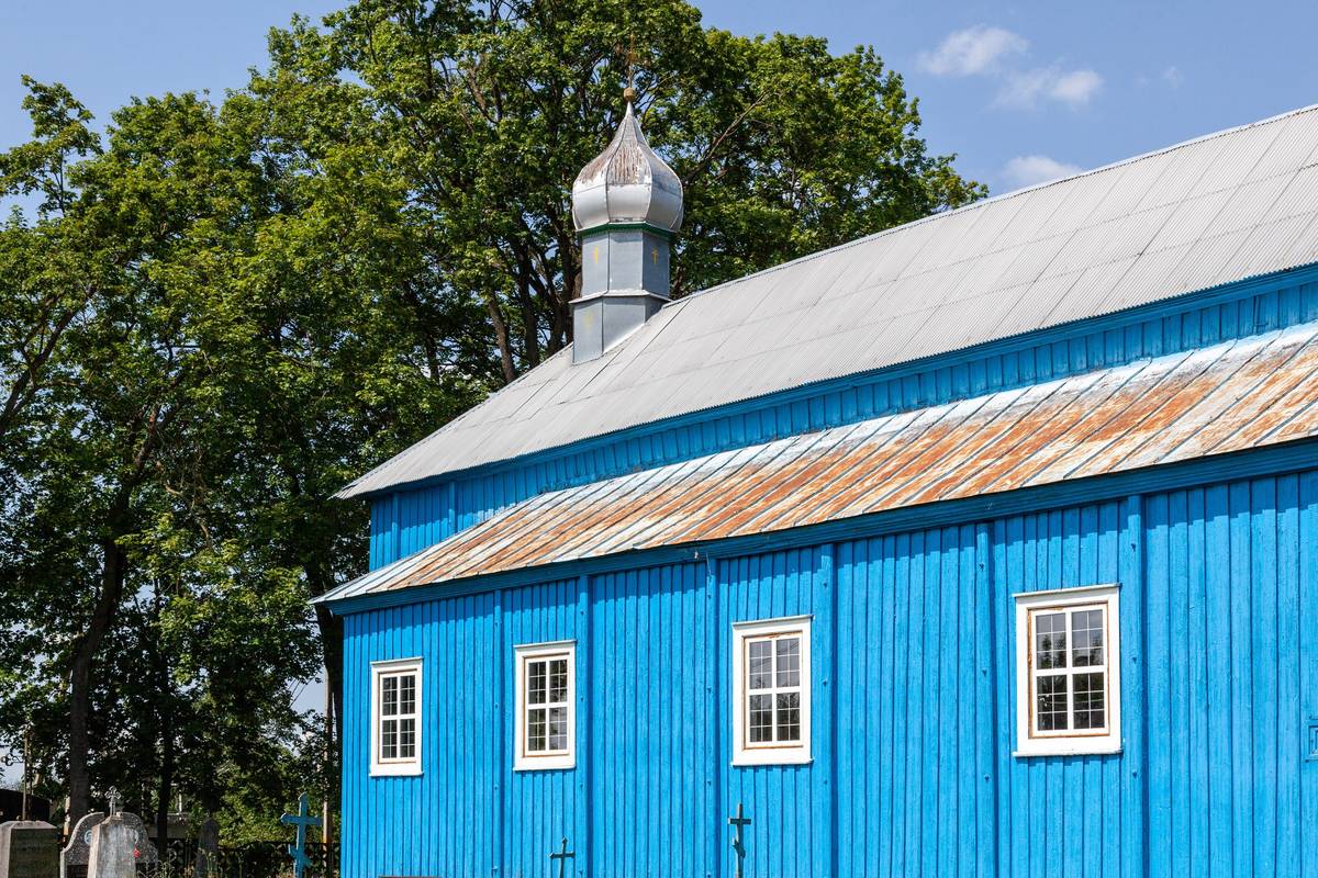Церковь Покрова Пресвятой Богородицы, Гончары (Лидский район, Беларусь, Гродненская область). архитектурные детали