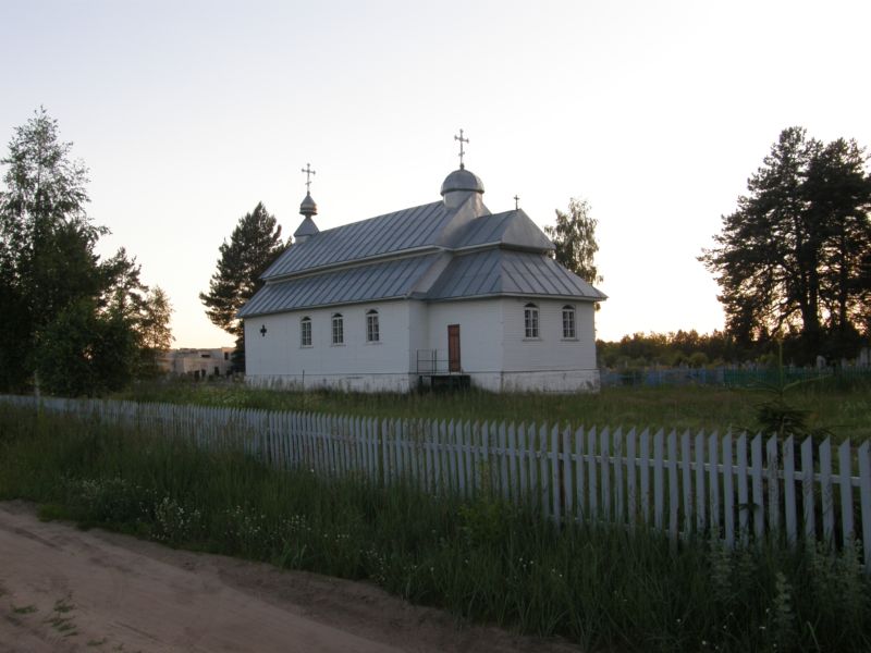 Церковь Елисея Лавришевского, Минойты (Лидский район, Беларусь, Гродненская область). общий вид в ландшафте