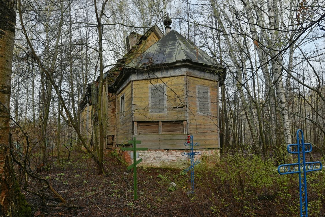 Церковь Троицы Живоначальной, Худяково (Городецкий район, Нижегородская область). фасады, Вид с юго-востока