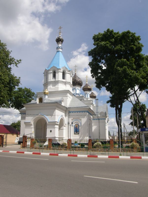 Церковь Николая Чудотворца, Поставы (Поставский район, Беларусь, Витебская область). общий вид в ландшафте