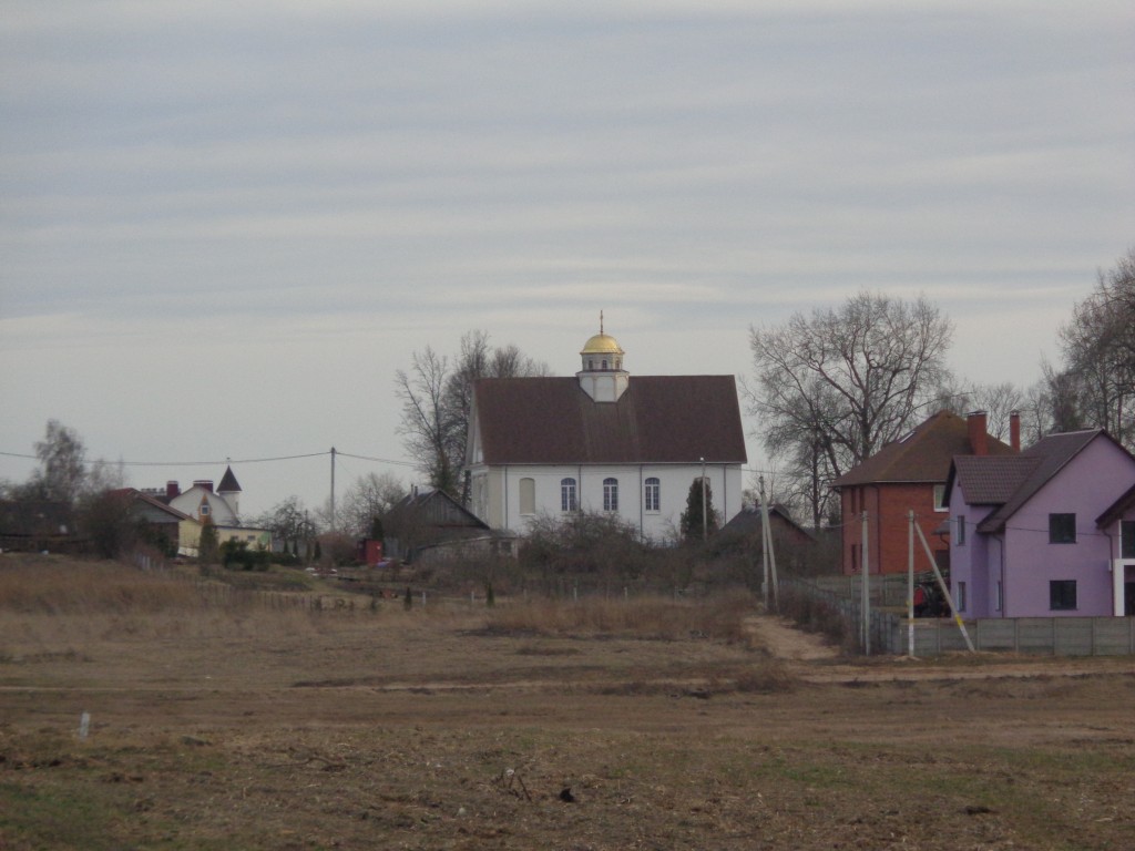 Церковь Рождества Пресвятой Богородицы, Семков Городок (Минский район, Беларусь, Минская область). общий вид в ландшафте
