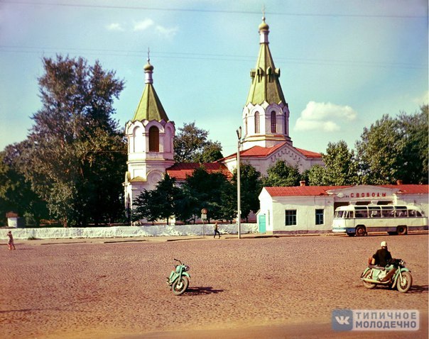 Церковь Покрова Пресвятой Богородицы, Молодечно (Молодечненский район, Беларусь, Минская область). архивная фотография, Фото с  https://vk.com/vmolodechno?z=photo-26845769_300744765%2Fwall-22451573_4580/ вторая половина XX века 