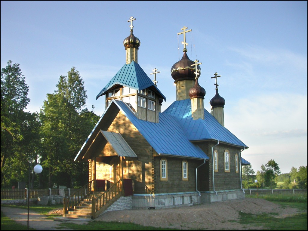 Церковь Собора Белорусских святых, Любань (Вилейский район, Беларусь, Минская область). общий вид в ландшафте