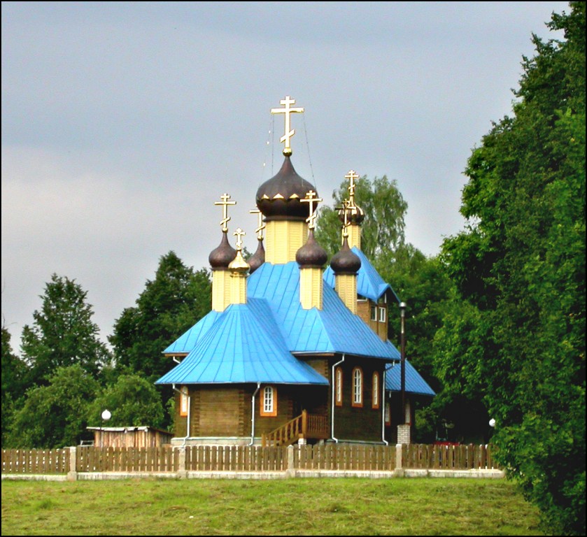 Церковь Собора Белорусских святых, Любань (Вилейский район, Беларусь, Минская область). общий вид в ландшафте