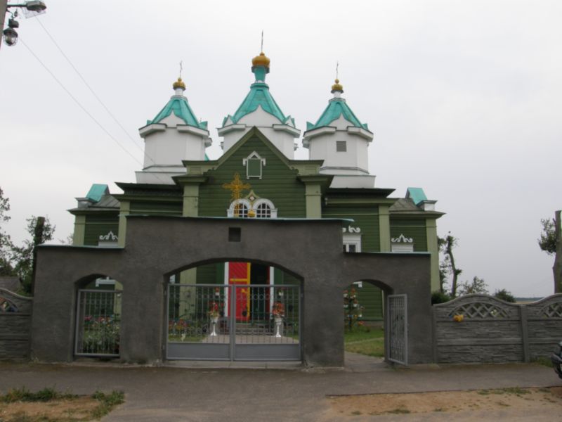 Церковь Преображения Господня, Новая Мышь (Барановичский район, Беларусь, Брестская область). общий вид в ландшафте