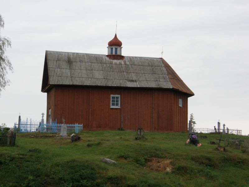 Церковь Георгия Победоносца, Коссово (Ивацевичский район, Беларусь, Брестская область). общий вид в ландшафте