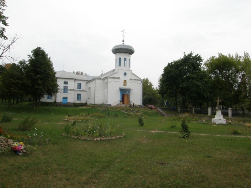 Церковь Афанасия Брестского в Альбертине, Слоним (Слонимский район, Беларусь, Гродненская область). общий вид в ландшафте