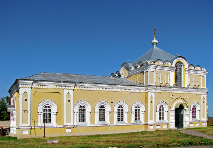 Самарино. Церковь Николая Чудотворца. общий вид в ландшафте