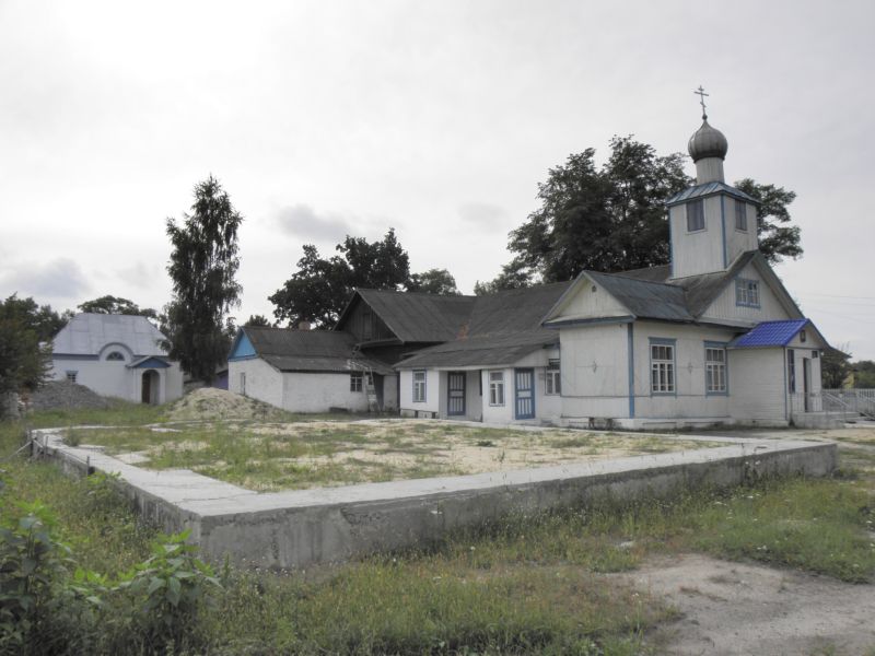 Церковь Иоанна Богослова, Наровля (Наровлянский район, Беларусь, Гомельская область). общий вид в ландшафте