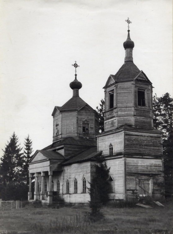 Церковь Сергия Радонежского, Пестово (Лесной район, Тверская область). архивная фотография, Пестово. Церковь Сергия Радонежского, 1915 год