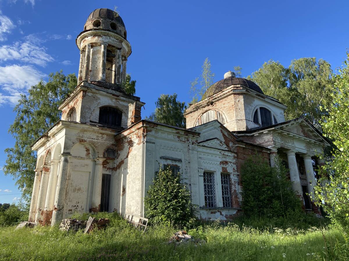 Церковь Казанской иконы Божией Матери, Борисовское (Лесной район, Тверская область). фасады
