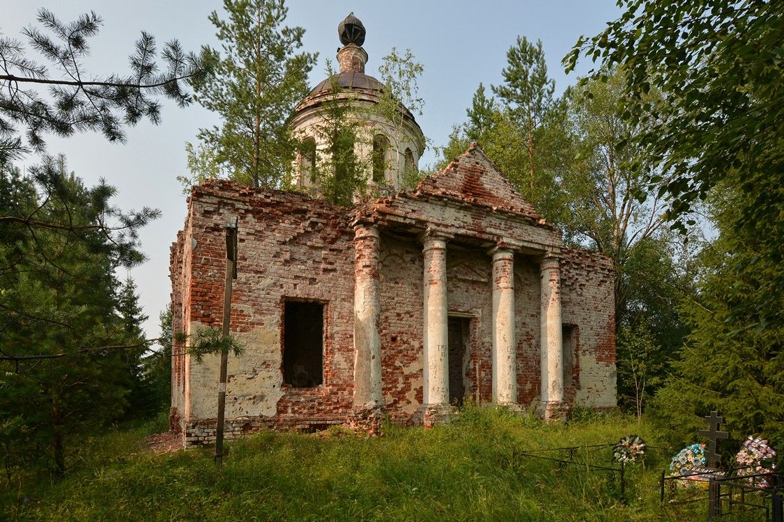 Церковь Спаса Преображения, Спас-Забережье (Максатихинский район, Тверская область). фасады, Южный фасад храма