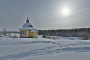 Часовня Успения Пресвятой Богородицы, Общий вид с северо-запада<br>, Гузеево, Лесной район, Тверская область