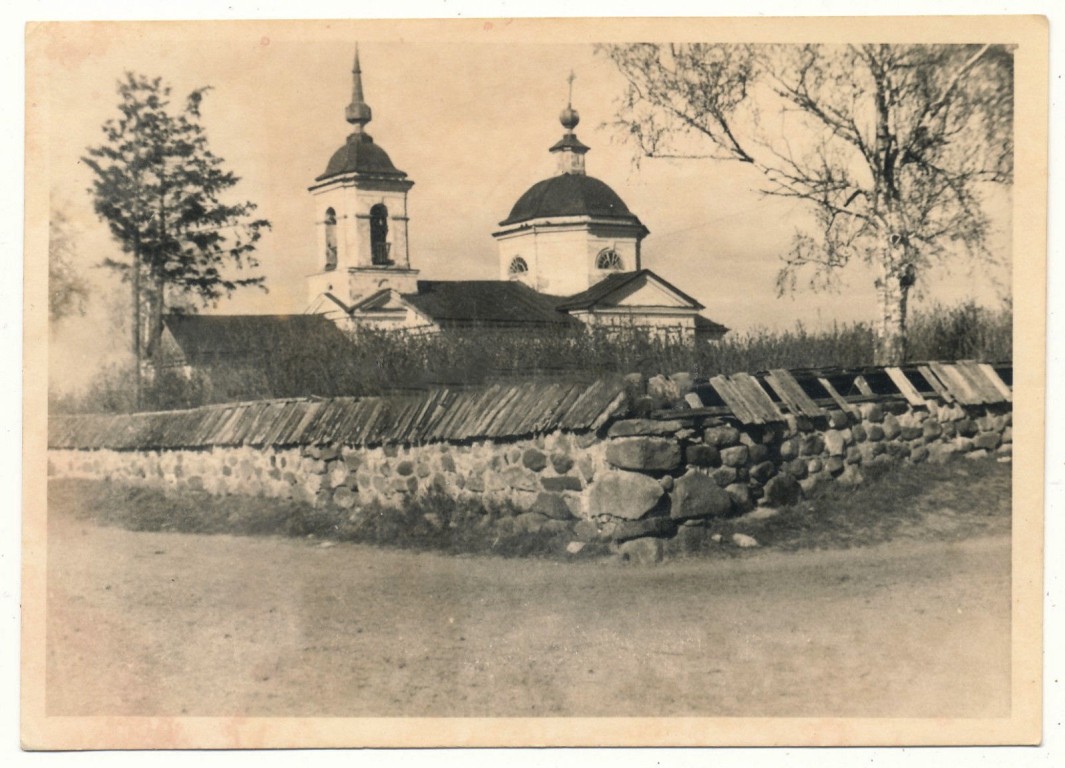 Церковь Николая Чудотворца, Дворцы (Бежаницкий район, Псковская область). архивная фотография, Фото 1941 г. с аукциона e-bay.de