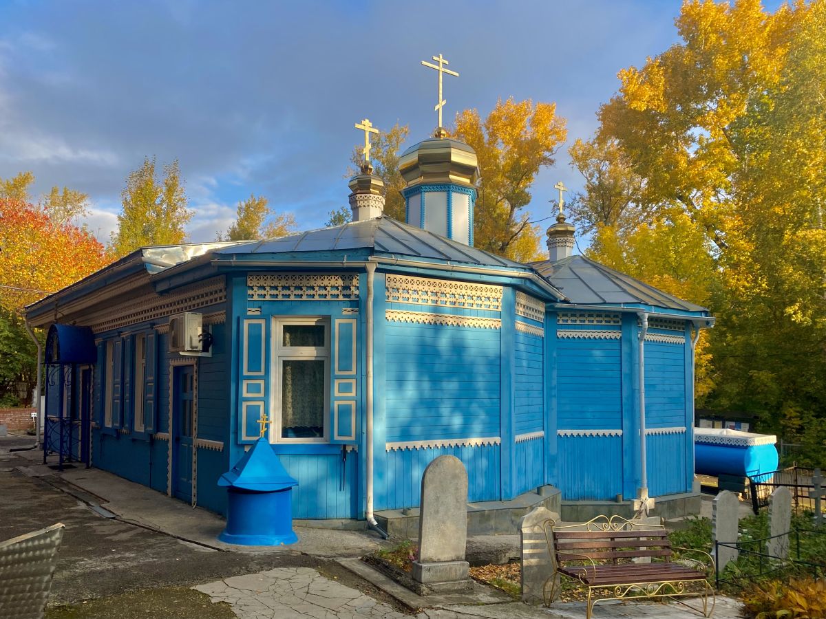 Красноярск. Церковь Николая Чудотворца. фасады, Вид с ЮВ